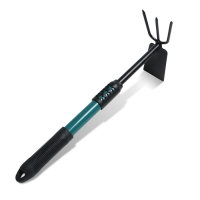 Мотыжка комбинированная Greengo, длина 41 см, металлическая рукоять с резиновой ручкой Мотыжка комбинированная Greengo, длина 41 см, металлическая рукоять с резиновой ручкой