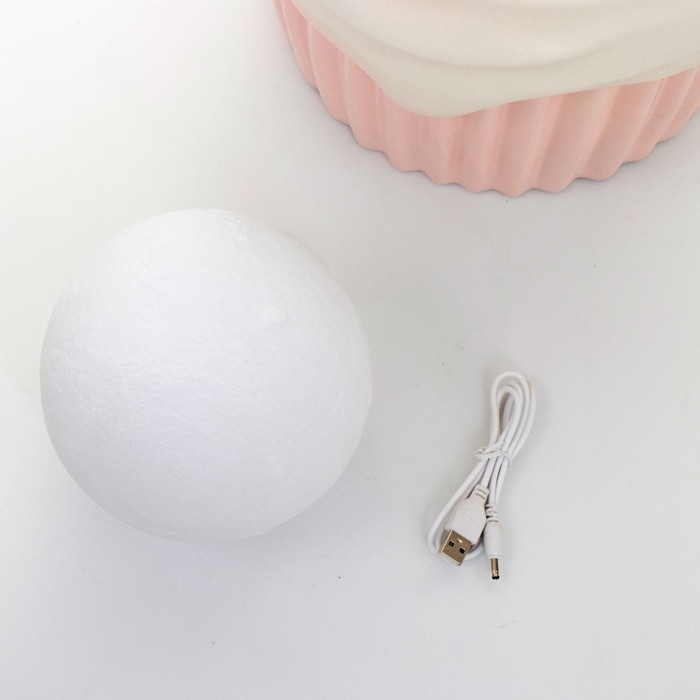 Торшер "Зайка" LED USB розовый 30х30х69см