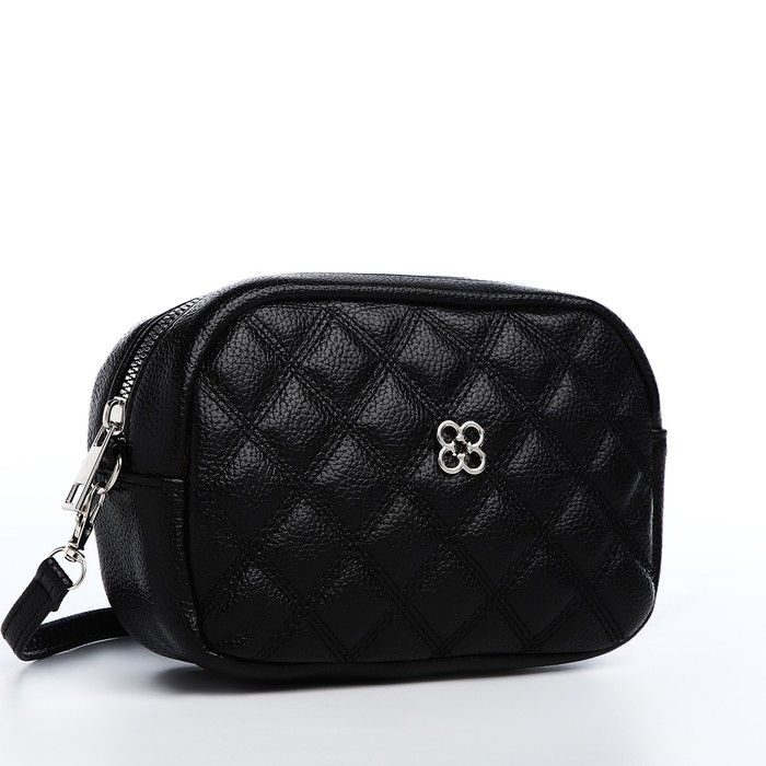 Сумка кросс-боди на молнии, цвет чёрный