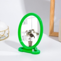 Зеркало настольное - подвесное &laquo;Овал&raquo;, зеркальная поверхность 8,5 &times; 12,5 см, фасовка 20 шт, цвет МИКС