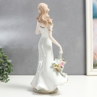 Сувенир керамика "Романтичная девушка с корзиной цветов" 35х16х11 см Сувенир керамика "Романтичная девушка с корзиной цветов" 35х16х11 см