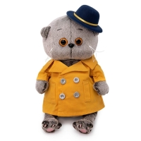 Мягкая игрушка Басик Baby, в тренче и шляпке, 20 см Мягкая игрушка Басик Baby, в тренче и шляпке, 20 см