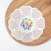 Ваза для хлеба и фруктов &laquo;Кубань. Сердце&raquo;, 18&times;4.5 см, белый, рисунок МИКС