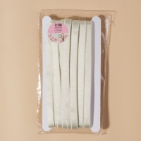 Резинка для бретелей, блестящая, 10 мм, 10 &plusmn; 0,5 м, цвет бежевый