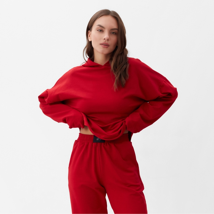 Спортивный костюм женский (толстовка и брюки) MIST, размер 48-50, цвет красный Спортивный костюм женский (толстовка и брюки) MIST, размер 48-50, цвет красный