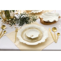 Блюдо фарфоровое Magistro &laquo;Ракушка&raquo;, d=13 см, цвет белый