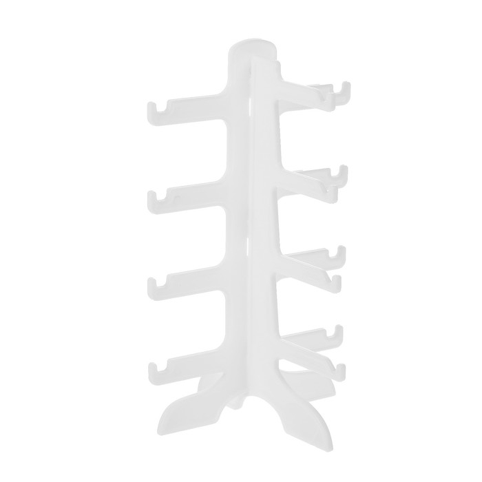 Подставка под очки 4 места, 15,5×14×25,5, цвет белый Подставка под очки 4 места, 15,5×14×25,5, цвет белый