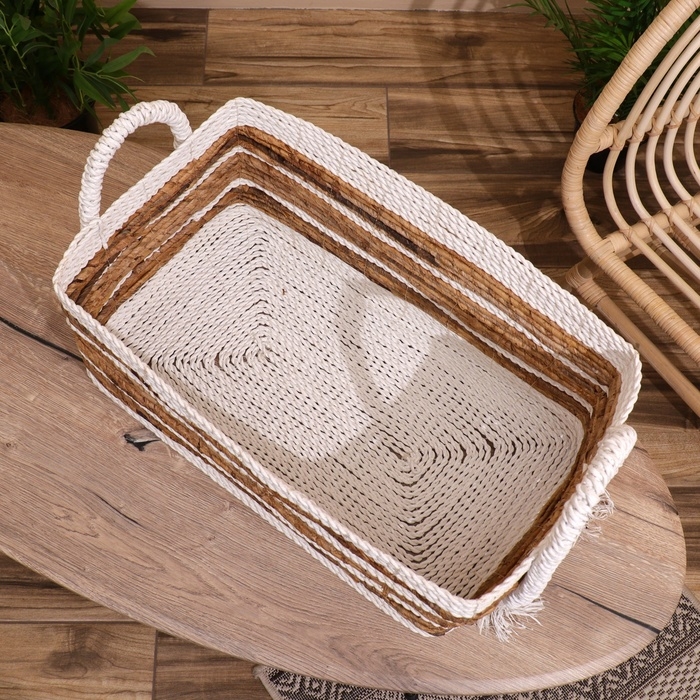 Корзина плетёная 50х35х30 см