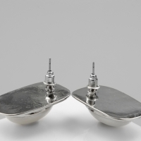 Серьги с жемчугом &laquo;Атмосфера&raquo; прямоугольник, цвет белый в серебре