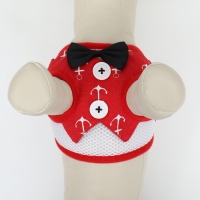 Комплект с мягкой шлейкой и бантиком "Якорь", размер S, поводок 120 x 1,5 см, ОГ 23-42 см, красный Комплект с мягкой шлейкой и бантиком "Якорь", размер S, поводок 120 x 1,5 см, ОГ 23-42 см, красный