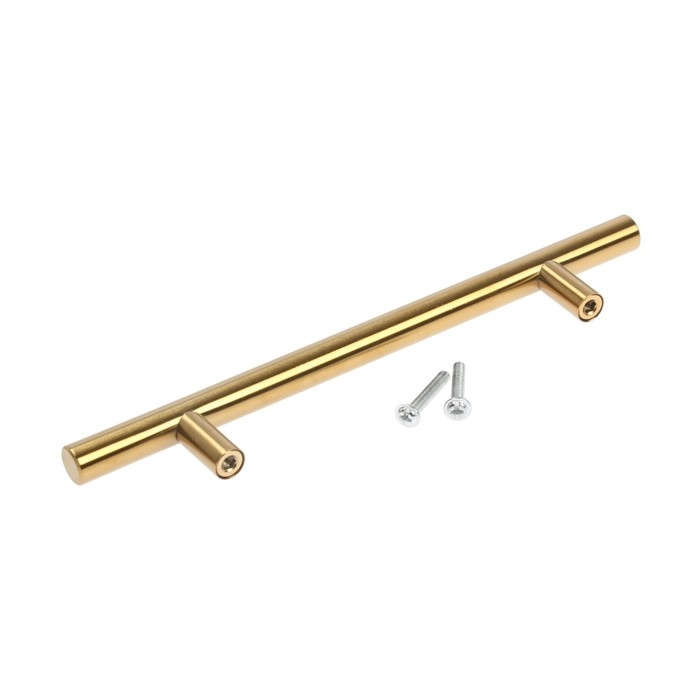 Ручка рейлинг CAPPIO FRIDA, нерж. сталь, d=12 мм, м/о 128 мм, цвет золото