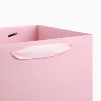 Переноска для цветов с вкладышем для фиксации, &laquo;Подарок для тебя&raquo;, розовый, 35 х 20 х 20 см