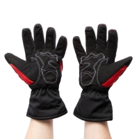 Перчатки мотоциклетные, зимние, размер L, красный Перчатки мотоциклетные, зимние, размер L, красный