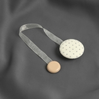 Подхват для штор &laquo;Круг&raquo;, d = 5 см, цвет молочный/серый