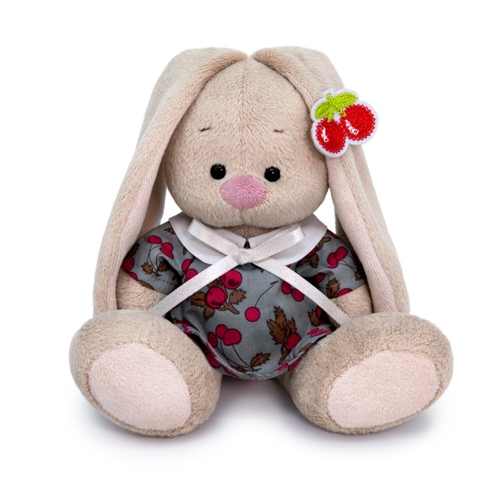 Мягкая игрушка «Зайка Ми в платье с вишней», 15 см Мягкая игрушка «Зайка Ми в платье с вишней», 15 см