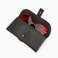 Очки солнцезащитные, uv 400, кожаные шторки, дужка 14.7 см, ширина 14.4 см, линза 7 х 5.5 см