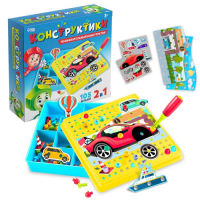 Конструктор винтовой &laquo;Конструктики: Транспорт&raquo;, 105 деталей