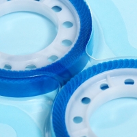 Набор 2 штуки, клейкая лента текстовыделительная (отклеиваемая) 75 мм х 10м, синий