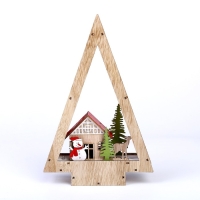 Декор с подсветкой &laquo;Домик в виде ёлки&raquo; 18 &times; 5 &times; 28 см