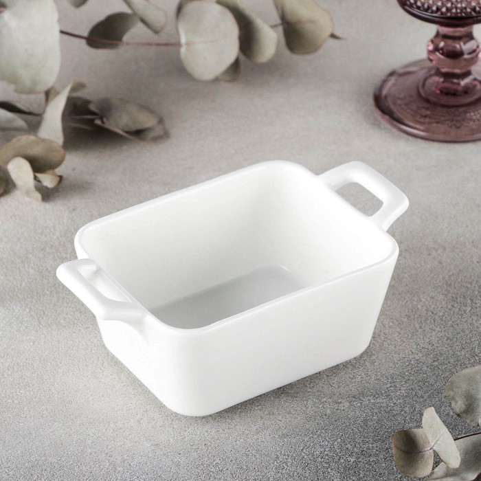 Форма для запекания фарфоровая Wilmax, 15&times;9,5 см, цвет белый