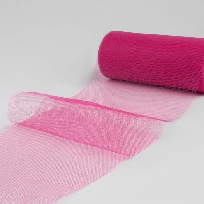 Фатин, 15 см, 11 &plusmn; 1 г/кв.м, 23 &plusmn; 1 м, цвет ярко-розовый №22