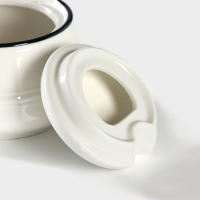 Сахарница фарфоровая с ложкой Magistro &laquo;Морской бриз&raquo;, 250 мл, цвет белый