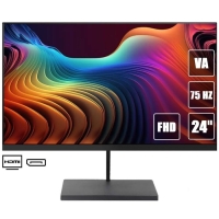 Монитор ACD W2456B, 23.8", VA, 1920×1080, 75Гц, 8 мс, D-Sub, HDMI, DP, чёрный Монитор ACD W2456B, 23.8", VA, 1920×1080, 75Гц, 8 мс, D-Sub, HDMI, DP, чёрный