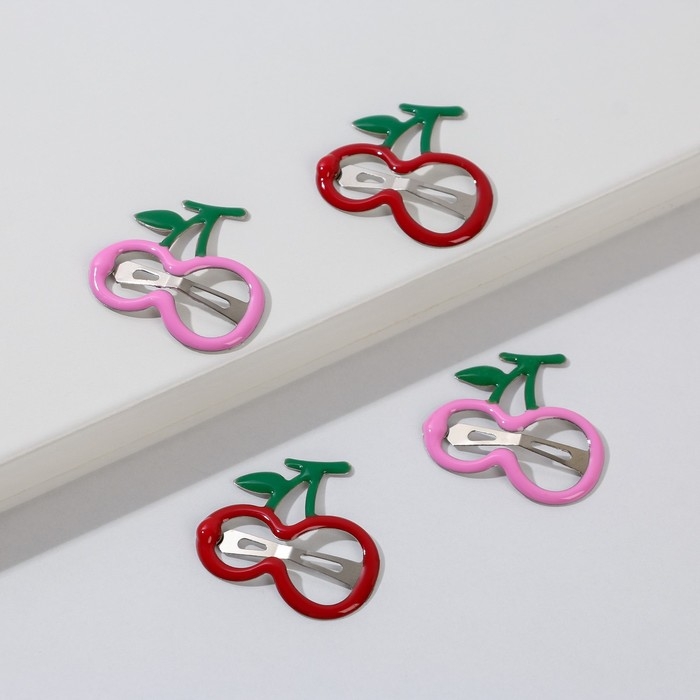 Заколки для волос детские &laquo;Твоя мода-твой стиль&raquo;, 4 шт, 8,4 х 12,9 см