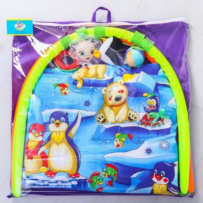 Развивающий коврик с дугами &laquo;Арктика-2&raquo;, 100&times;87 см, Дельфин