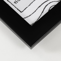 Фоторамка пластик на 4 фото 10х15 см "Аврора" черно-белая 31,5х31,5 см