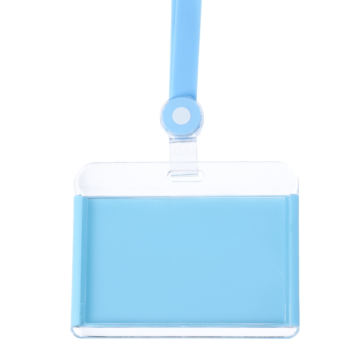 Бейдж горизонтальный 85 х 54 мм, ErichKrause акриловый корпус, силиконовая лента, микс