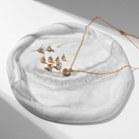 Гарнитур 5 предметов: серьги (4 пары), кулон «Минимал» сердечко, цвет золото, 40 см Гарнитур 5 предметов: серьги (4 пары), кулон «Минимал» сердечко, цвет золото, 40 см