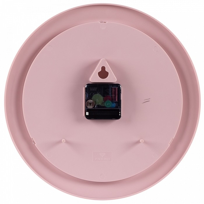 Часы настенные интерьерные "Классика", бесшумные, d-30 см, розовые