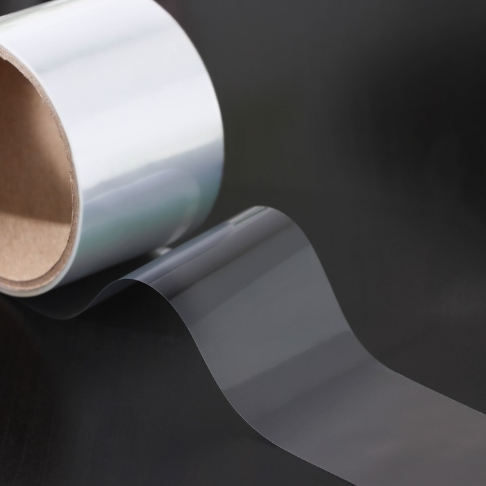 Лента ацетатная для обтяжки тортов Доляна, 40 мкр &times; 60 мм &times; 15 м, цвет прозрачный