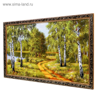 Картина "Дорога среди берез" 67х107 см