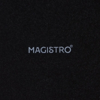 Набор тарелок фарфоровых Magistro Carbon, 21&times;18,5см, цвет чёрный