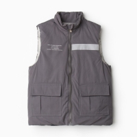 Жилет утеплённый для мальчиков, цвет серый, рост 116-122 см Жилет утеплённый для мальчиков, цвет серый, рост 116-122 см