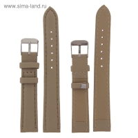 Ремешок для часов "Соломон", 16 мм, экокожа, l-18 см, бежевый Ремешок для часов "Соломон", 16 мм, экокожа, l-18 см, бежевый