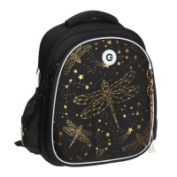 Ранец каркасный, 36 х 28 х 20 см, Grizzly, чёрный