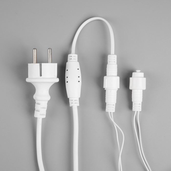 Гирлянда &laquo;Бахрома&raquo; 25 &times; 0.7 м, IP44, УМС, белая нить, 450 LED, свечение мульти, 220 В