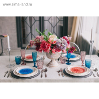 Тарелка фарфоровая Доляна &laquo;Космос&raquo;, d=21,2 см, цвет белый