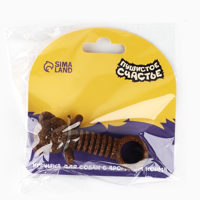 Игрушка для собак жевательная со ароматом корма &laquo;Медвежонок&raquo;, 9 х 4.5 см
