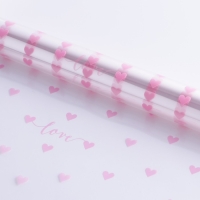 Плёнка для цветов глянцевая &laquo;Сердца&raquo;, 0,6 х 8 м