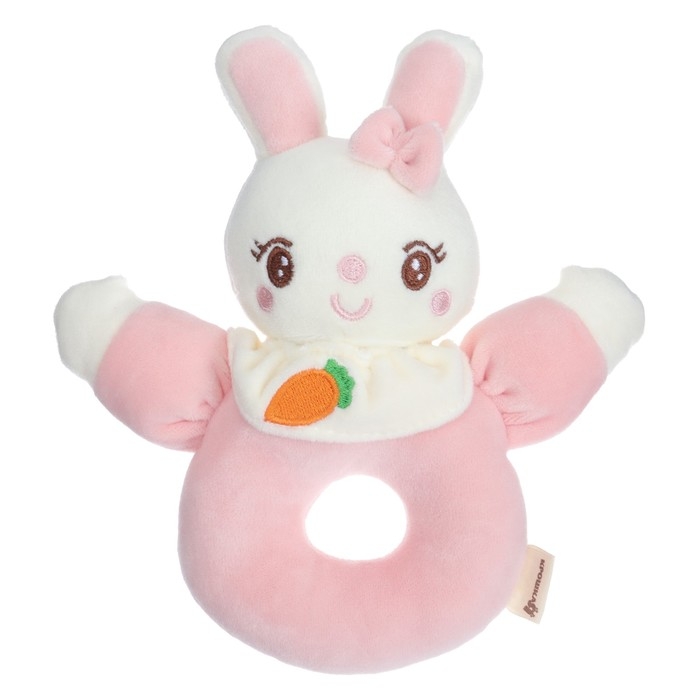 Погремушка мягкая на кольце &laquo;Милая зайка&raquo;, Крошка Я