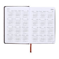 Ежедневник датированный 2024 года, А5, 176 листов, Attomex.Croco, обложка искусственная кожа, ляссе, блок 70 г/м2, коричневый Ежедневник датированный 2024 года, А5, 176 листов, Attomex.Croco, обложка искусственная кожа, ляссе, блок 70 г/м2, коричневый