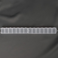 Органайзеры для хранения мелочей, с подвесами, скрепляются, 2 шт, по 7 отделений, 15,2 &times; 3,2 &times; 1,8 см