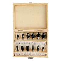 Сверла-фрезы VERTO 60H010, по дереву, набор 12 шт., хвостовик 8 мм + ПОДАРОК