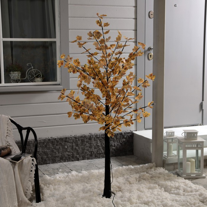 Светодиодное дерево &laquo;Клён осенний&raquo; 1.6 м, 160 LED, постоянное свечение, 220 В, свечение тёплое белое