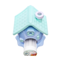 Точилка механическая с контейнером, 5 видов заточки, Домик синий