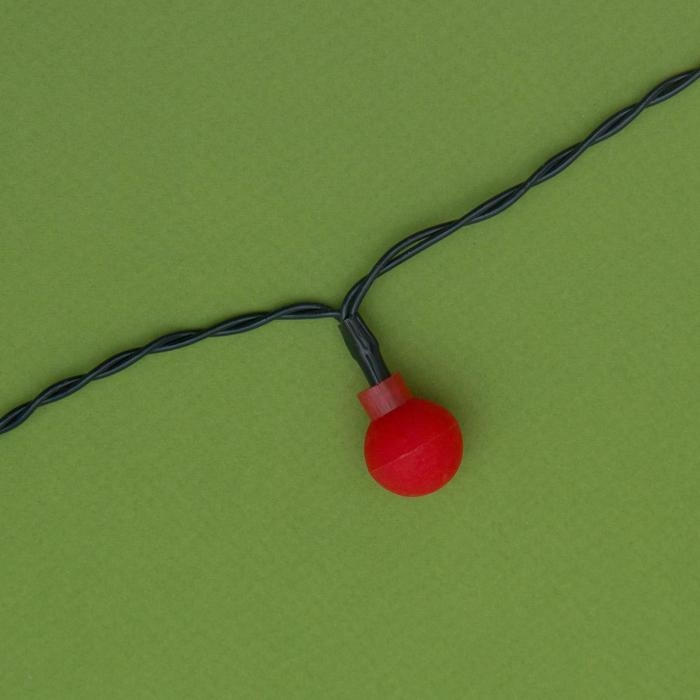 Гирлянда «Нить» 4.5 м с насадками «Шарики», IP44, тёмная нить, 30 LED, свечение красное, 2 режима, солнечная батарея Гирлянда «Нить» 4.5 м с насадками «Шарики», IP44, тёмная нить, 30 LED, свечение красное, 2 режима, солнечная батарея